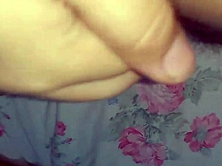 clit pulsing in hairy latina beaver during softcore tease