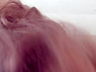 Oh man, this lil whore's watching herself get pounded by daddy's fat black cock