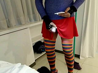 Hey, this perverted cleaning girl with big ass wants to hook up with big cock brunette Latina friend.