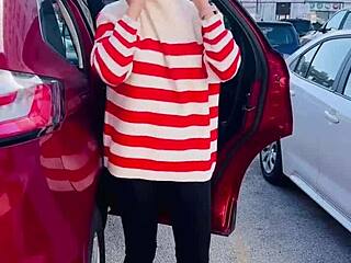 Compilation of me dressing up in the car outdoors!