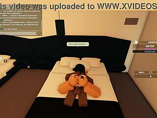 Roblox porn blacked with rough anal fucking