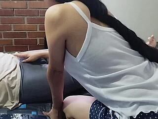 my unfaithful stepmother shared a close moment after tending to me