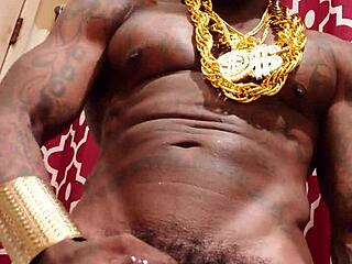 I feel so aroused stroking my huge black hairy cock right in your face, Hallelujah Johnson