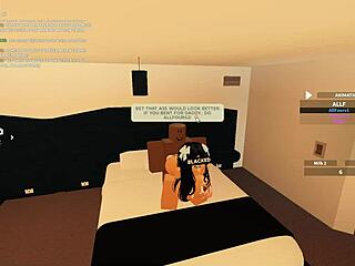 Roblox porn blacked with rough anal fucking