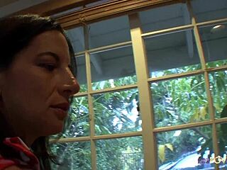 Milf relives past fantasies by kissing and fingering hairy pussy in sixty-nine with brunette lesbian, contrasting shaved and natural tits.