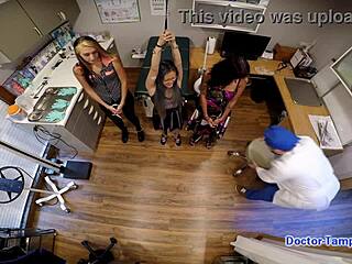 Dr Tampa handles smuggling inc case with Asia Perez little 18+ Mina Ami Rogue in Florida using gloves handcuffs heels humiliation latex POV