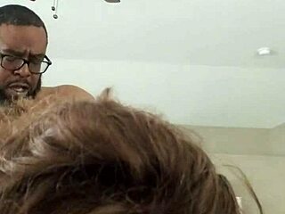 Oh man, this lil whore's watching herself get pounded by daddy's fat black cock