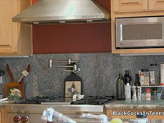 I bend over eagerly for that big black cock in this intense teen reality scene