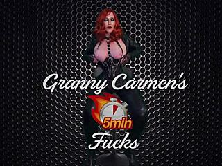 Rockin Granny Carmen's Intense Lick and Dick Action Leads to Multiple Cum Explosions