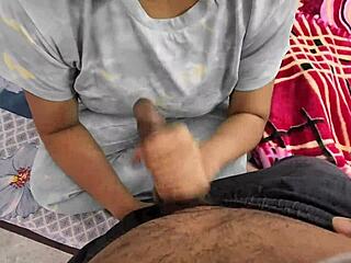 Girlfriend's sister got bent over in doggystyle for a creampie while alone at home in homemade video.