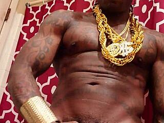 I feel so aroused stroking my huge black hairy cock right in your face, Hallelujah Johnson