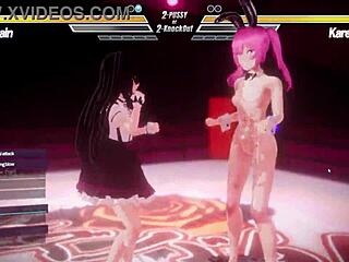 Why are we battling in this lesbian anal fingering session?