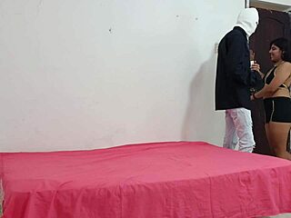 Why don't you come in and preach to me while I invite you to do some dirty but delicious acts like this horny Mexican housewife?