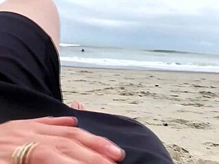 Milf with Big Natural Tits Fails Public Anal Attempt with Stranger's Monster Cock Outdoors