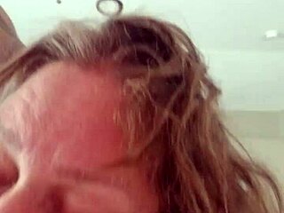 Oh man, this lil whore's watching herself get pounded by daddy's fat black cock