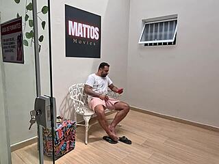 Maid Cleans House in Tight Clothes and Gets Cum in Mouth as Reward