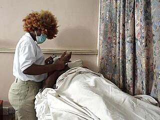 Female doctor finds herself all alone with male patients in hospital for quickie rough sex sessions