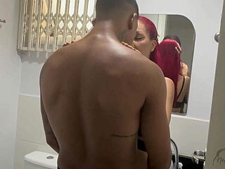 Safado seizes chance to fuck me, cuckold catches us and joins for standing DP thrill