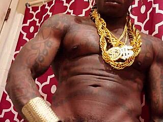 I feel so aroused stroking my huge black hairy cock right in your face, Hallelujah Johnson