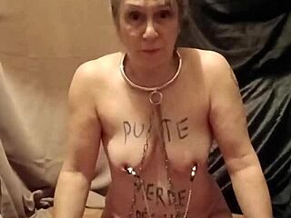 Hey you won't believe this wild outdoor session where I bound myself as a French maid slave got spanked and humiliated with dirty talk