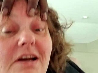 Oh man, this lil whore's watching herself get pounded by daddy's fat black cock