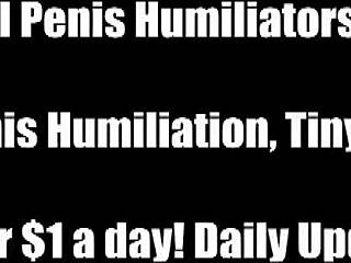 You barely even count as a man with that small penis in this femdom humiliation session focused on bdsm pov masturbation