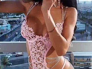 hey, check out this pink lingerie tease