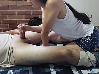 my unfaithful stepmother shared a close moment after tending to me