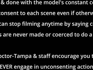 Dr Tampa handles smuggling inc case with Asia Perez little 18+ Mina Ami Rogue in Florida using gloves handcuffs heels humiliation latex POV