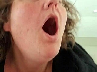 Oh man, this lil whore's watching herself get pounded by daddy's fat black cock