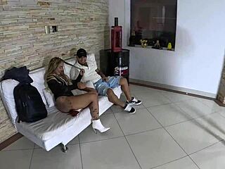 novinha shows up at mansion just to fuck and friend wants in too