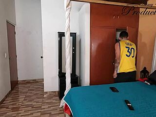 roommate sucks huge cock after naked photo tease