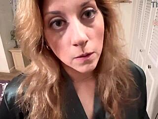 Stepmom gets a breast exam with big tits blonde blowjob cum in mouth. Milf mommy taboo action leads to huge monster cock licking and moaning.