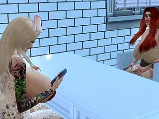 hey sims 4 fans this horny big ass nurse bella fucks her patient mila in hospital