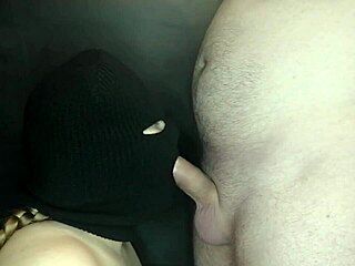 Step Sis's Balaclava Hides Face While Slurping My Cock Deep!