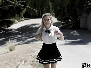 Virgin cute blonde teen 18+ pops anal cherry on monster cock only