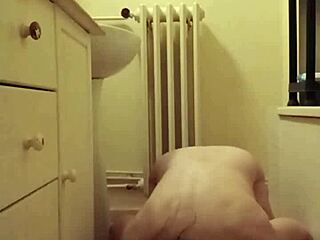 french slave chains herself for intense solo session