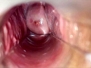 oh man, check out this pulsating orgasm right inside her vagina, it's intense!