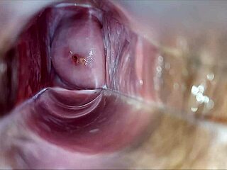 oh man, check out this pulsating orgasm right inside her vagina, it's intense!