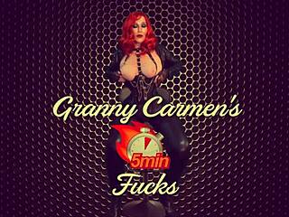 Granny Nurse Explores Finger Fucking In Hospital Costume Escapade