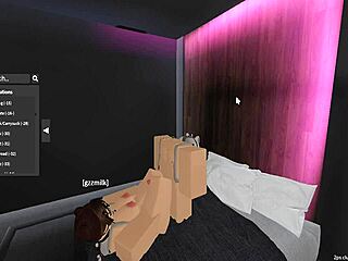 GF's Sexy Feet Stroke Cock Hard in Wild Roblox Footjob!