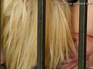 What happens when blonde lesbians get bound and tormented in a rough live show with fisting?