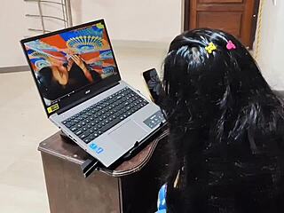 neha invited her husbands friend for asian blowjob cowgirl riding quickie after sexy movie