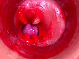 Whoa, camera inside vagina shows close-up POV creampie fucking with big cock! 🔥