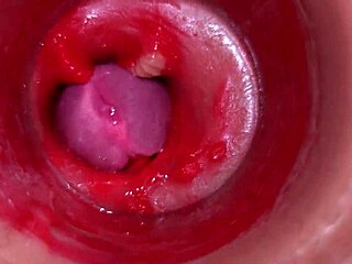 Whoa, camera inside vagina shows close-up POV creampie fucking with big cock! 🔥