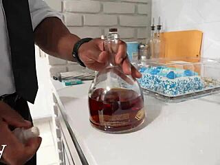 teeny whore maid casually seduces that mature black bull on the sofa for rough taboo sex