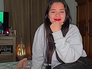 my nympho friend hunts my cock for pleasure, i cum and shove it in her mouth 🍆💦