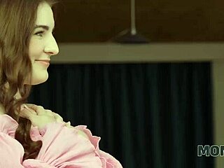 Blonde cougar cuckold Czech European mommy handjob seduction shaved pussy watching crazy step family