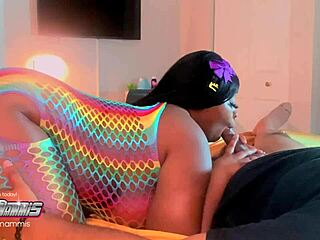 Watch beauty give sloppy wet blowjob with deepthroat gagging and cum swallow!