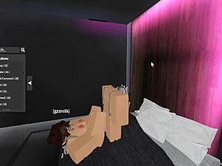 GF's Sexy Feet Stroke Cock Hard in Wild Roblox Footjob!